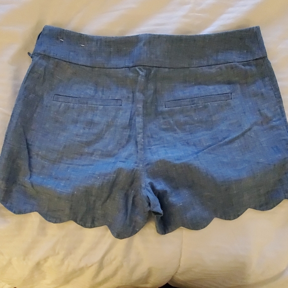 LOFT Scalloped Riviera Shorts - Picture 2 of 5